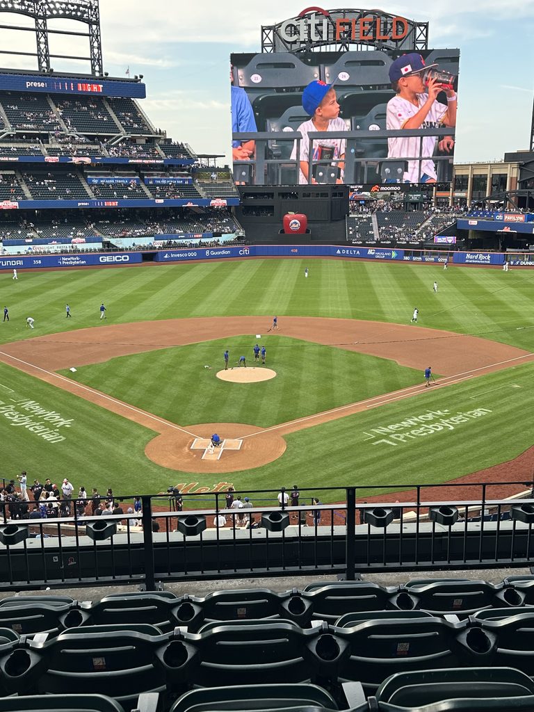 ニューヨークメッツ citi field
Section 318
Row 5
Seat 3