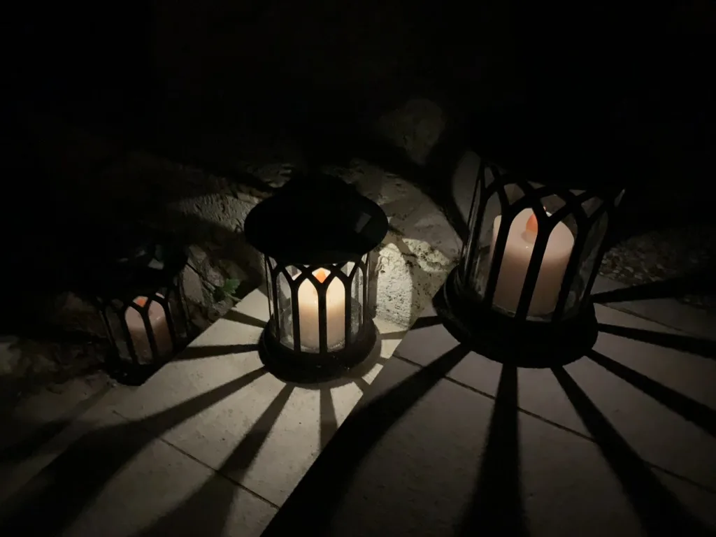 はいむるぶしの夜のランタン