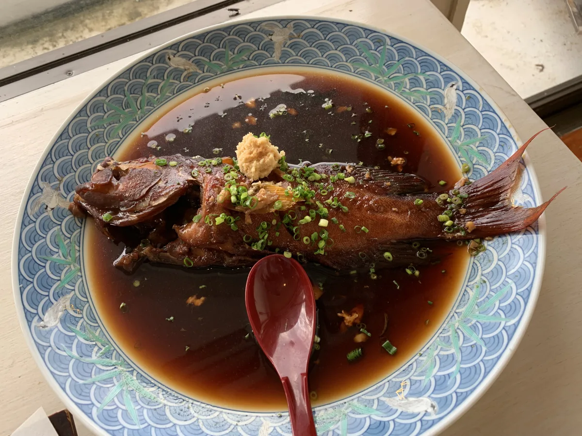 釣った魚の煮付け